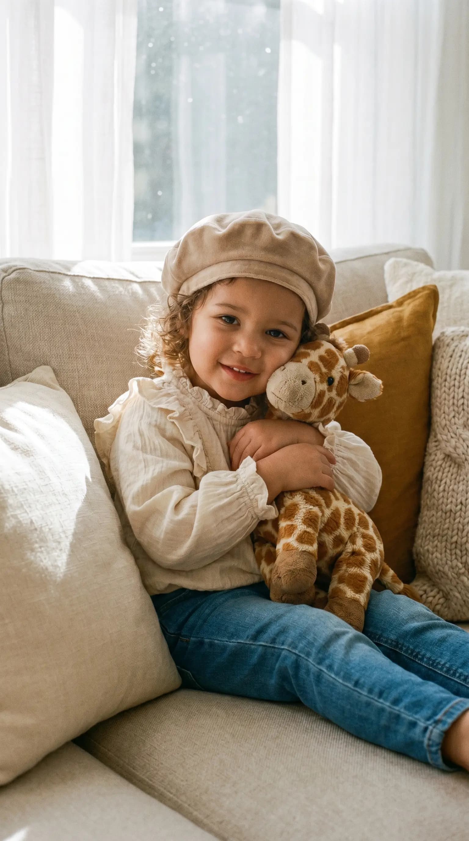 Cozy Minimalist Nursery & Childhood Lifestyle Portrait