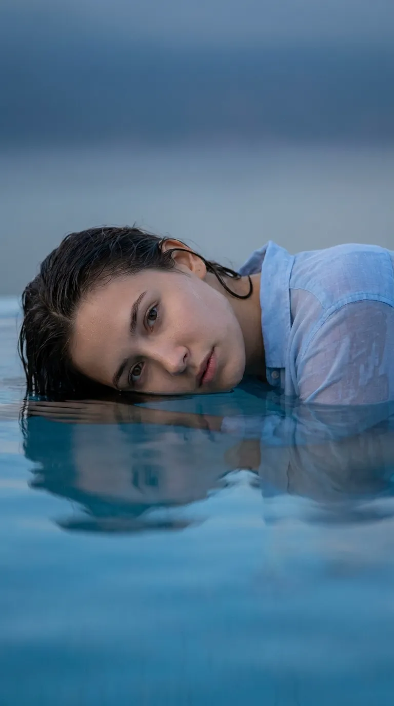 Ethereal Water Reflection Portrait