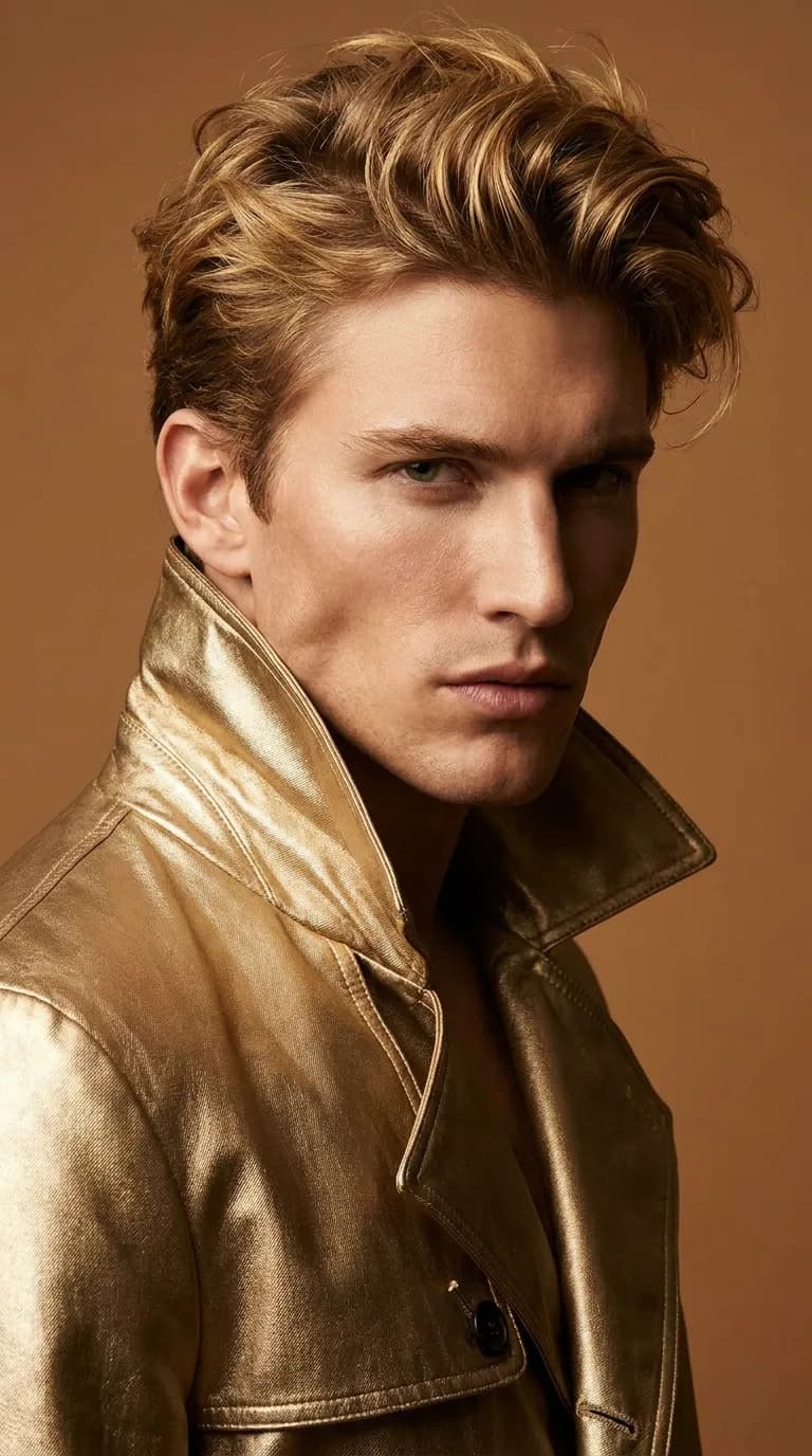 High-Fashion Monochromatic Male Editorial