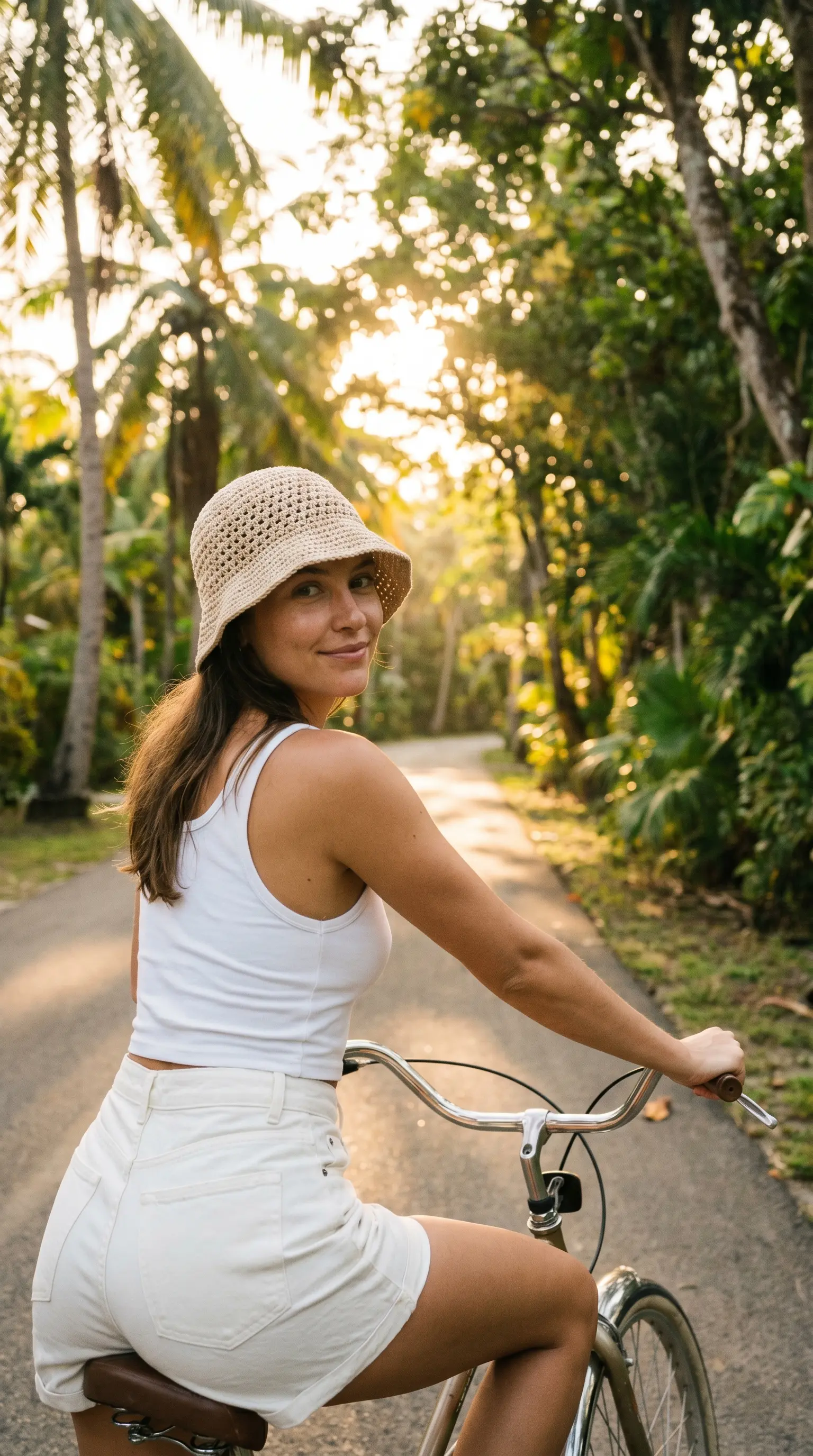 Luxury Tropical Resort Lifestyle & Vintage Bicycle Editorial