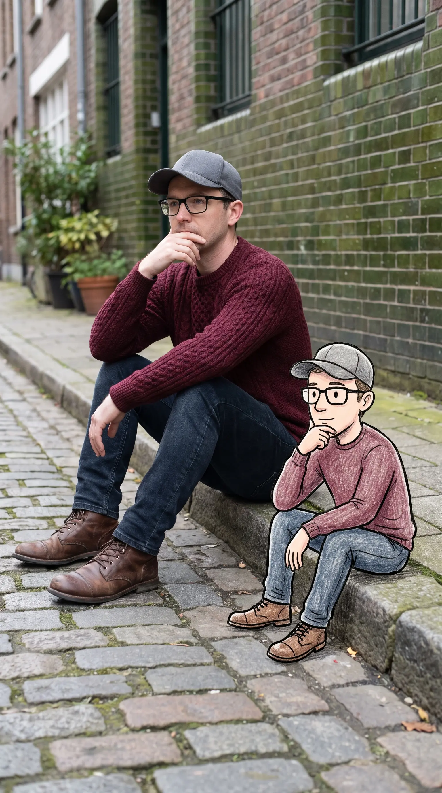 Mixed Reality Urban Street Style Portrait